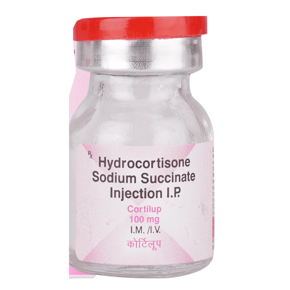 Cortilup 100mg Injection vial close-up