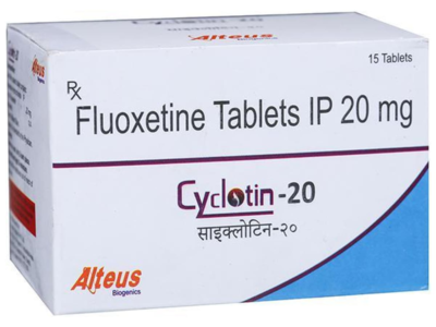 CYClotin Fluoxetine Tablet pack front view