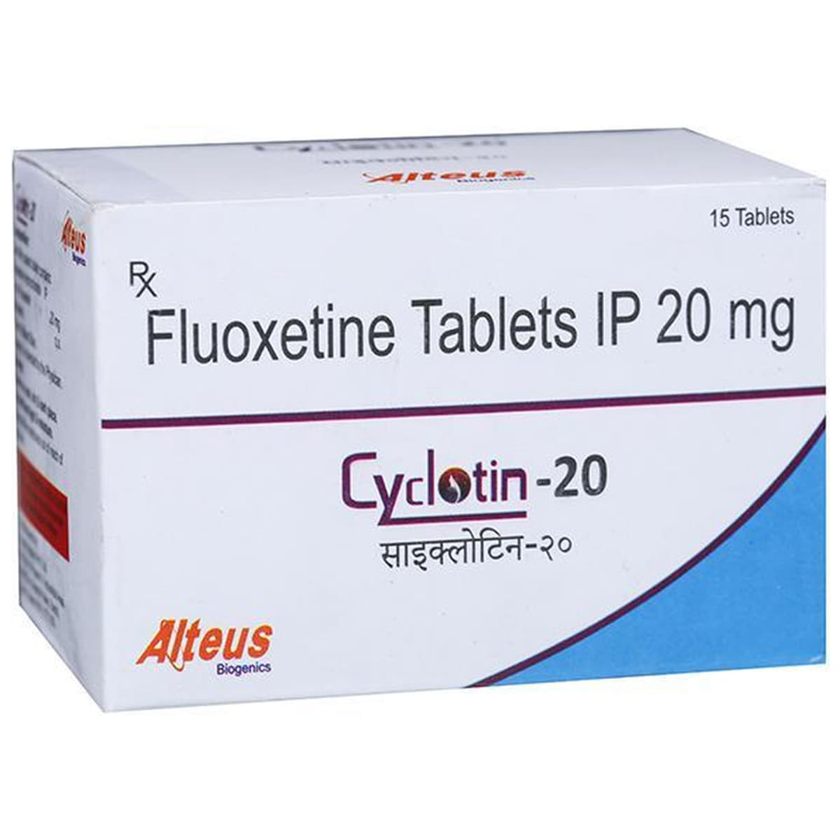 CYClotin Fluoxetine Tablet pack front view
