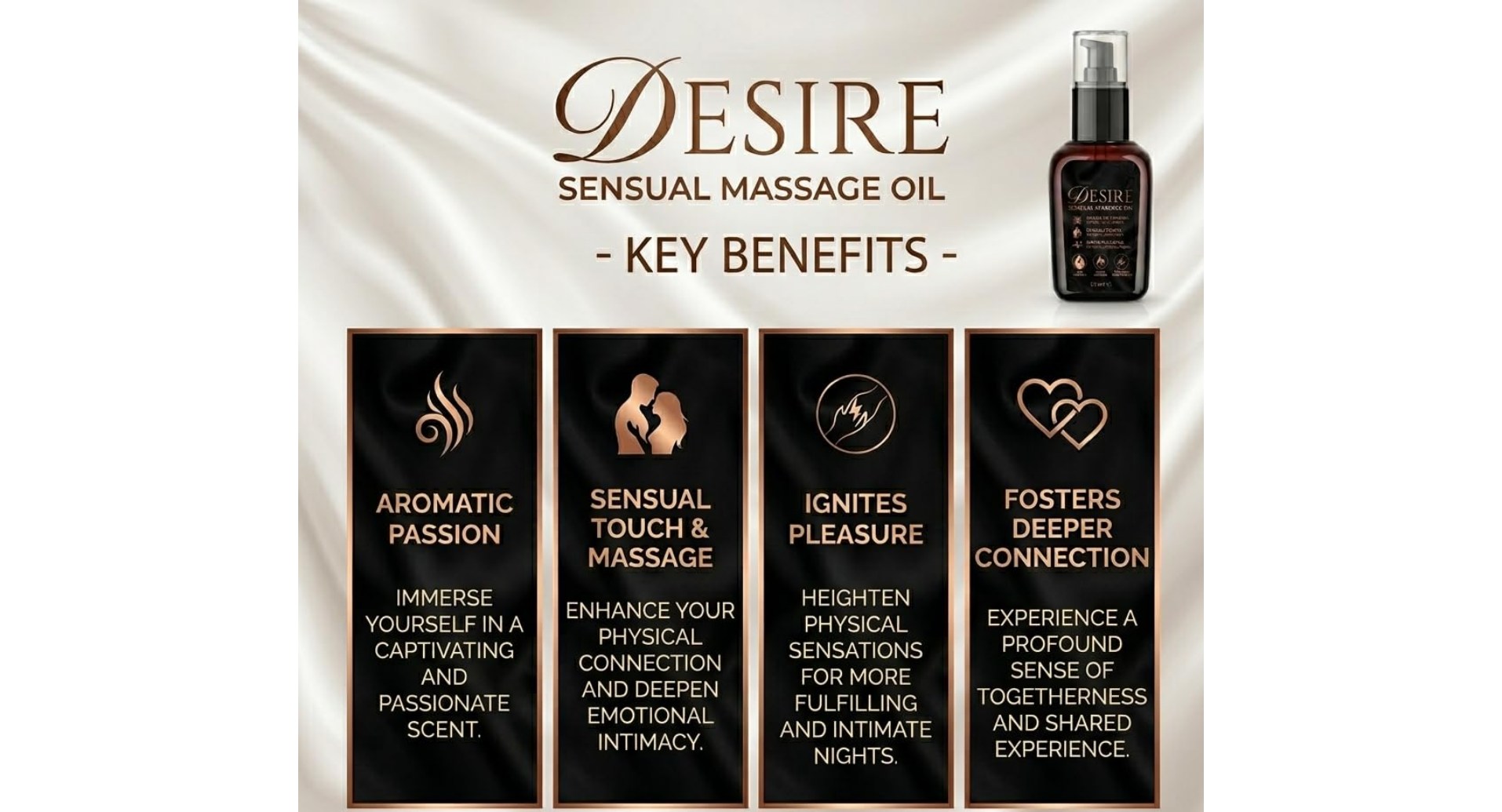 DESIRE Sensual Massage Oil for Couples