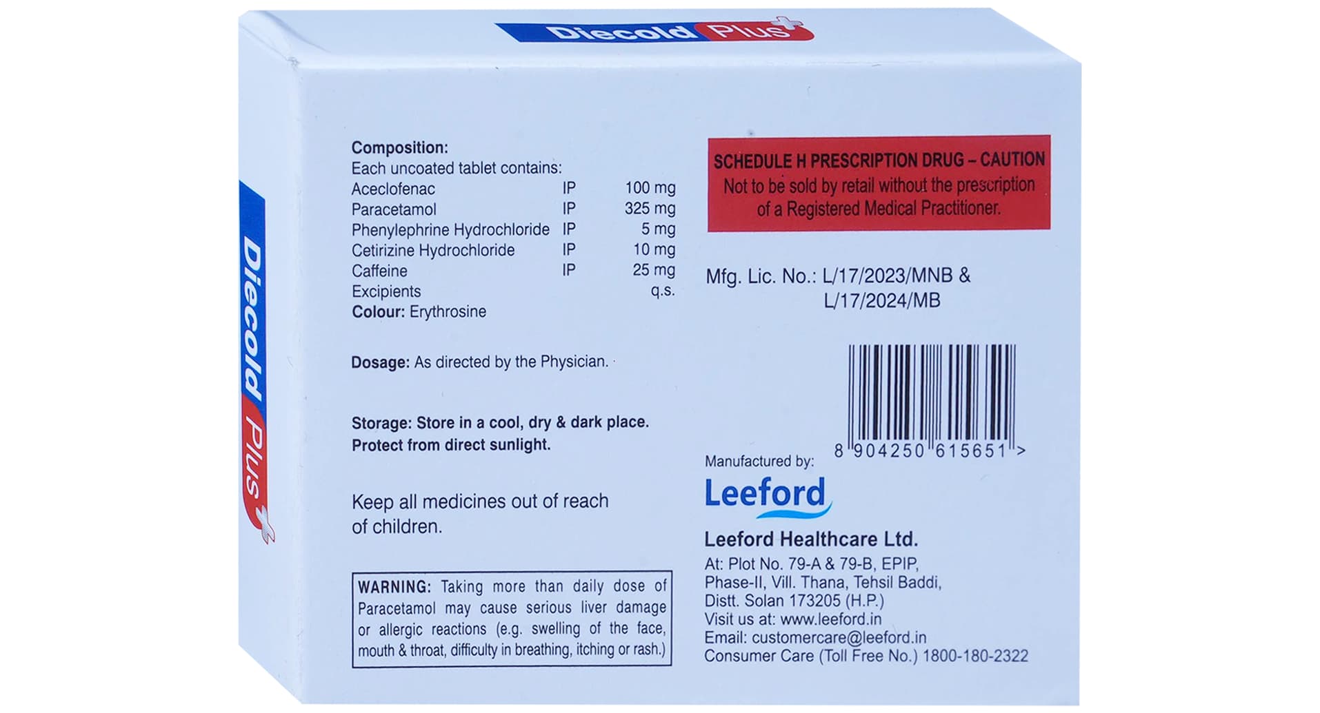 Diecold Plus Tablet