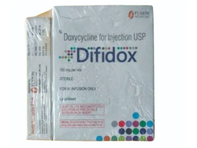 Difidox 100mg Injection box side view