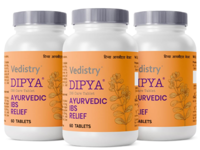 Dipya IBS Care Tablets pack side view
