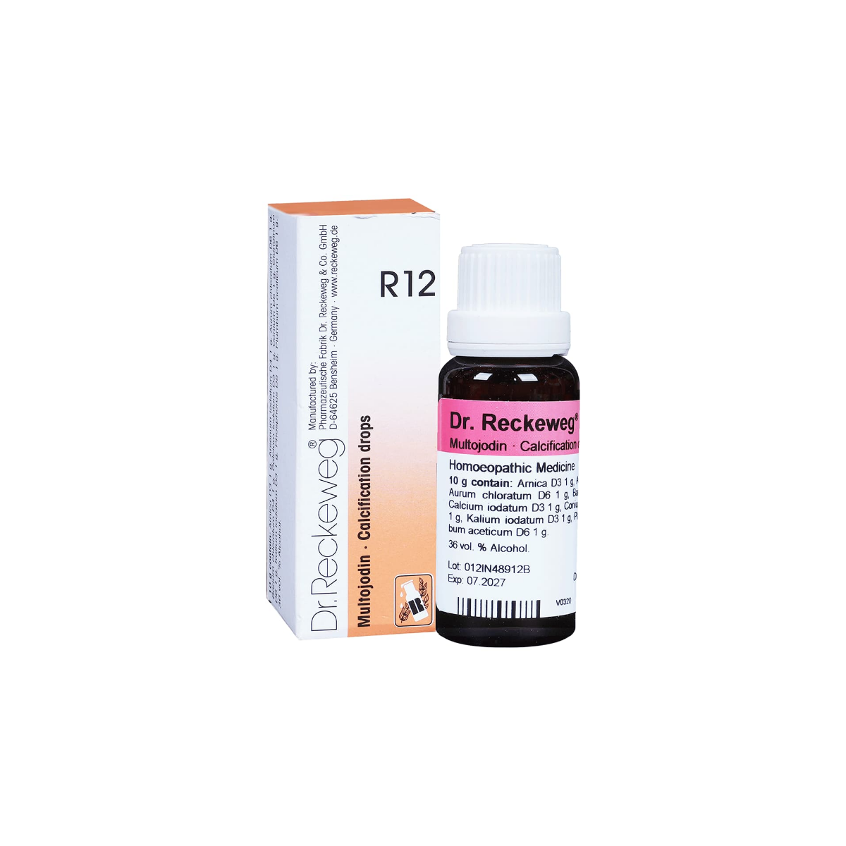 Dr. Reckeweg R12 Calcification Drops pack front view