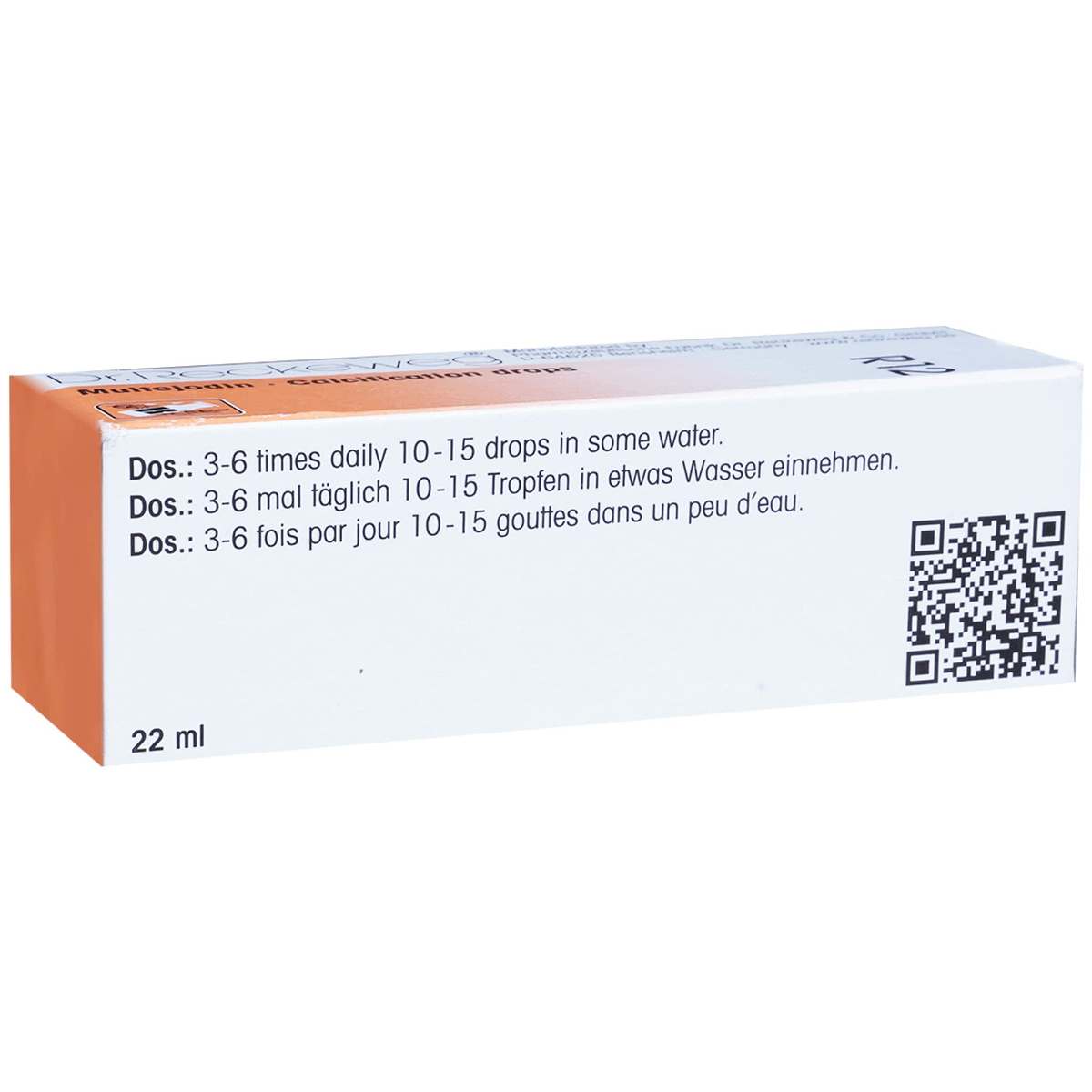 Dr. Reckeweg R12 Calcification Drops strip blister view