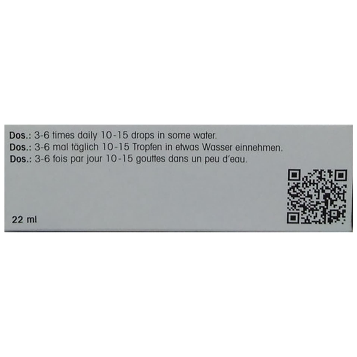 Dr. Reckeweg R2 Heart Efficiency-Gold Drops pack back view