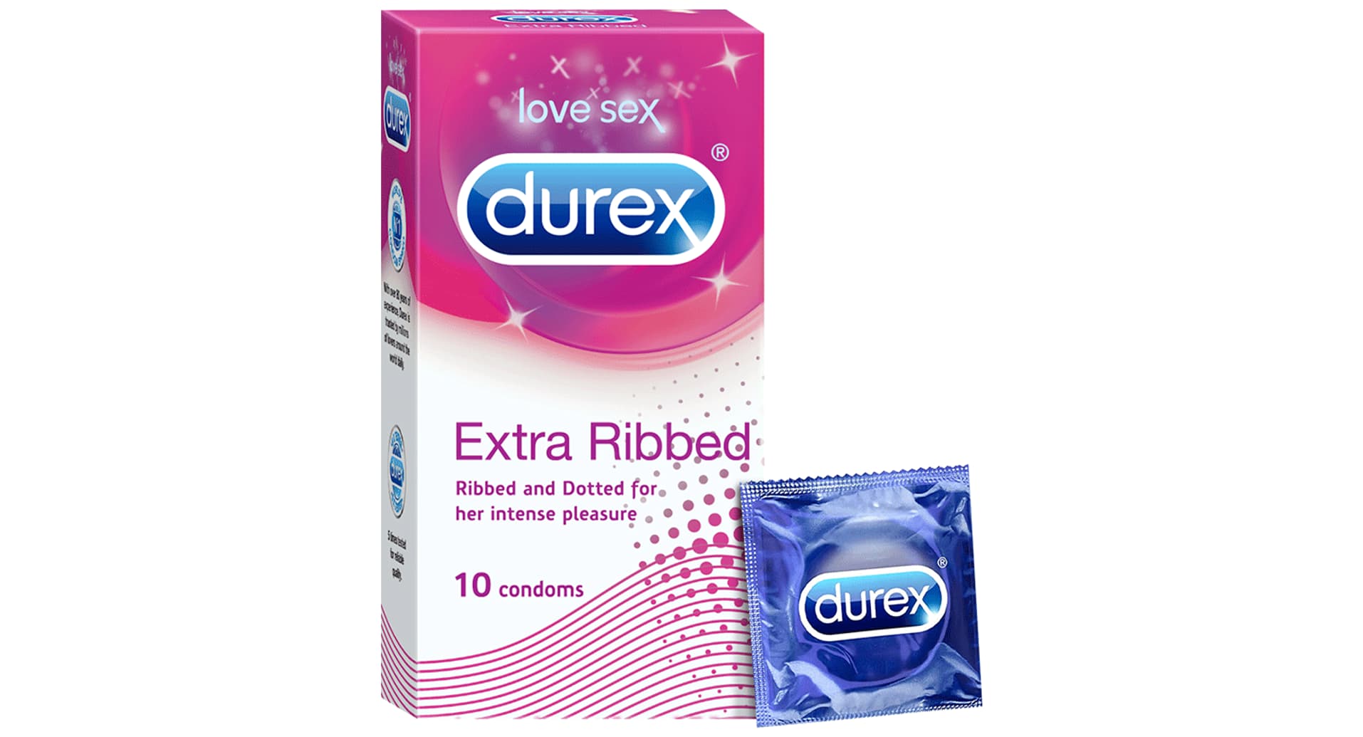 Durex Extra Ribbed Condom