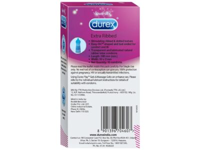 Durex Extra Ribbed Condom