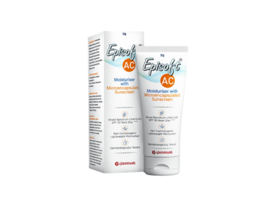 Episoft AC Moisturiser with Microencapsulated Sunscreen SPF 30 pack front view