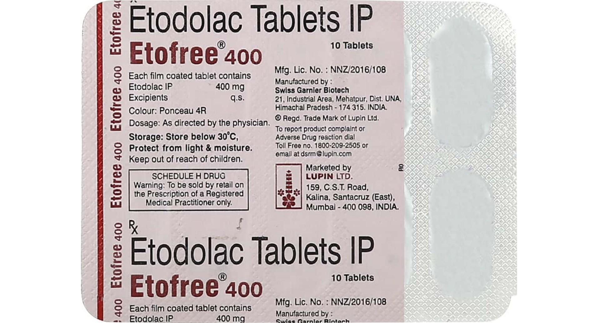 Etofree 400mg Tablet