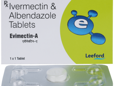 Evimectin-A Tablet Ivermectin 12mg Albendazole 400mg