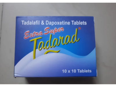 Extra Super Tadarad 20mg/100mg tablets box view 1