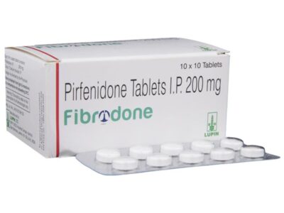 Fibrodone 200mg Tablet carton with blister