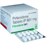 Fibrodone 801mg Tablet carton with blister
