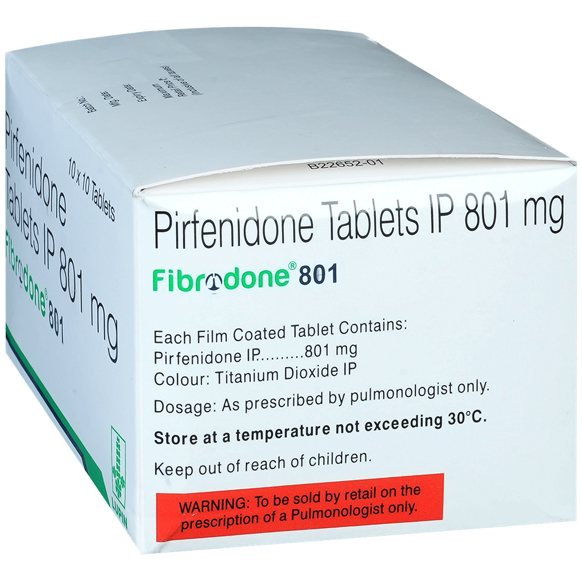Fibrodone 801mg Tablet composition panel