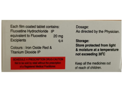 Floatin Fluoxetine Tablet pack side view