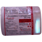 Fluxit Fluoxetine 20mg Capsule pack front view