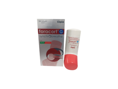 Foracort G Synchrobreathe CFC Free Inhaler pack side view