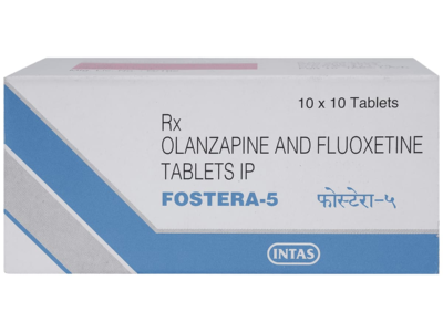 Fostera Fluoxetine 20mg Olanzapine 5mg Tablet pack side view