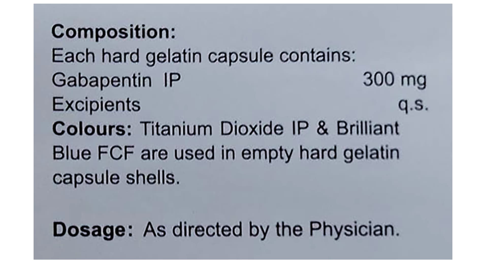 Gabipenta 300mg Capsule Gabapentin