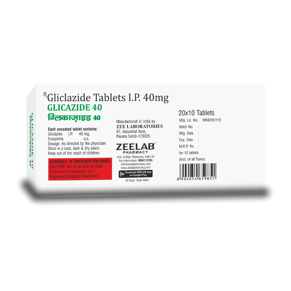 Glicazide 40mg Tablet