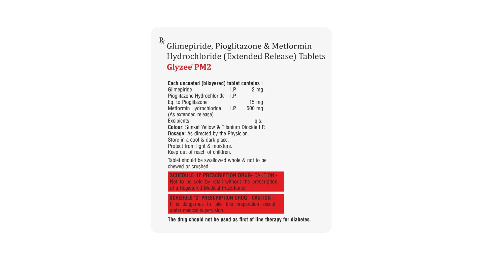 Glyzee PM 2 Tablet