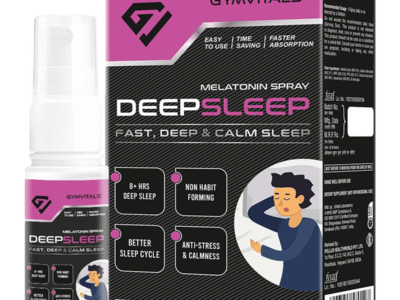 Gymvitals Deepsleep Melatonin 10mg Oral Spray bottle