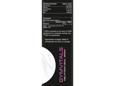 Gymvitals Deepsleep oral spray pack details