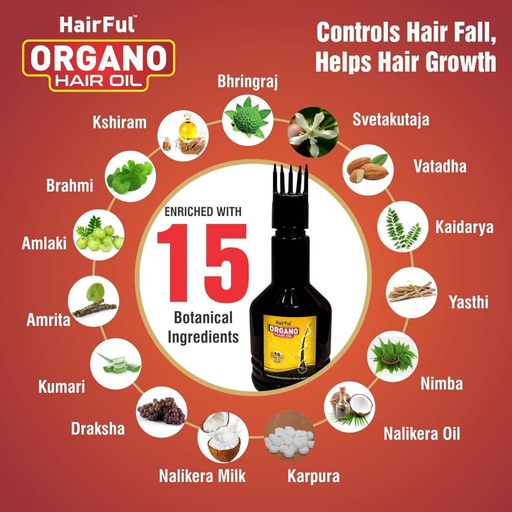HairFul Organo Hair Oil for Hair Growth