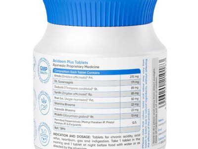 Healing Hands Acideem Plus Tablets pack side view