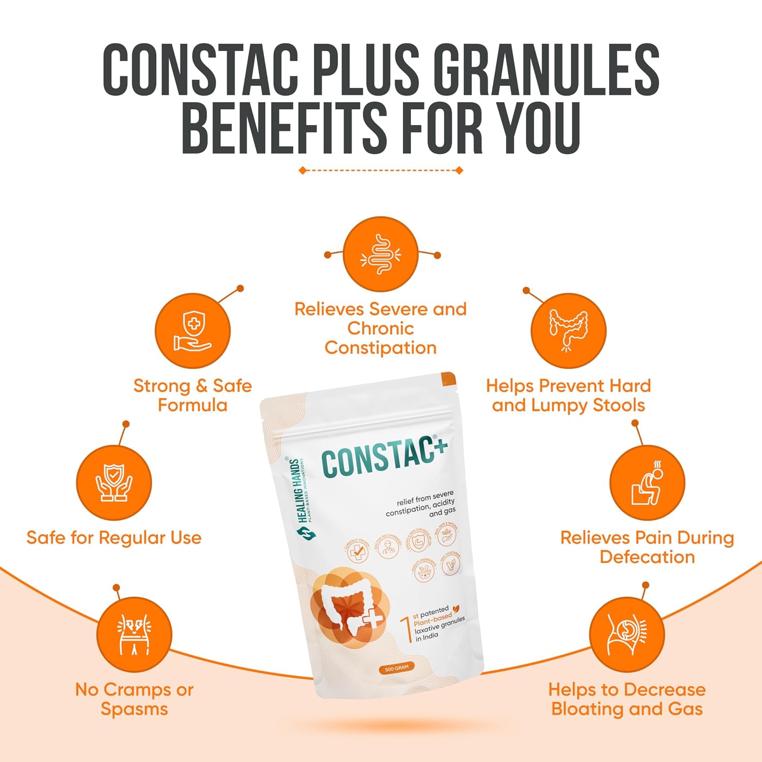 Healing Hands Constac Plus Granules pack back view