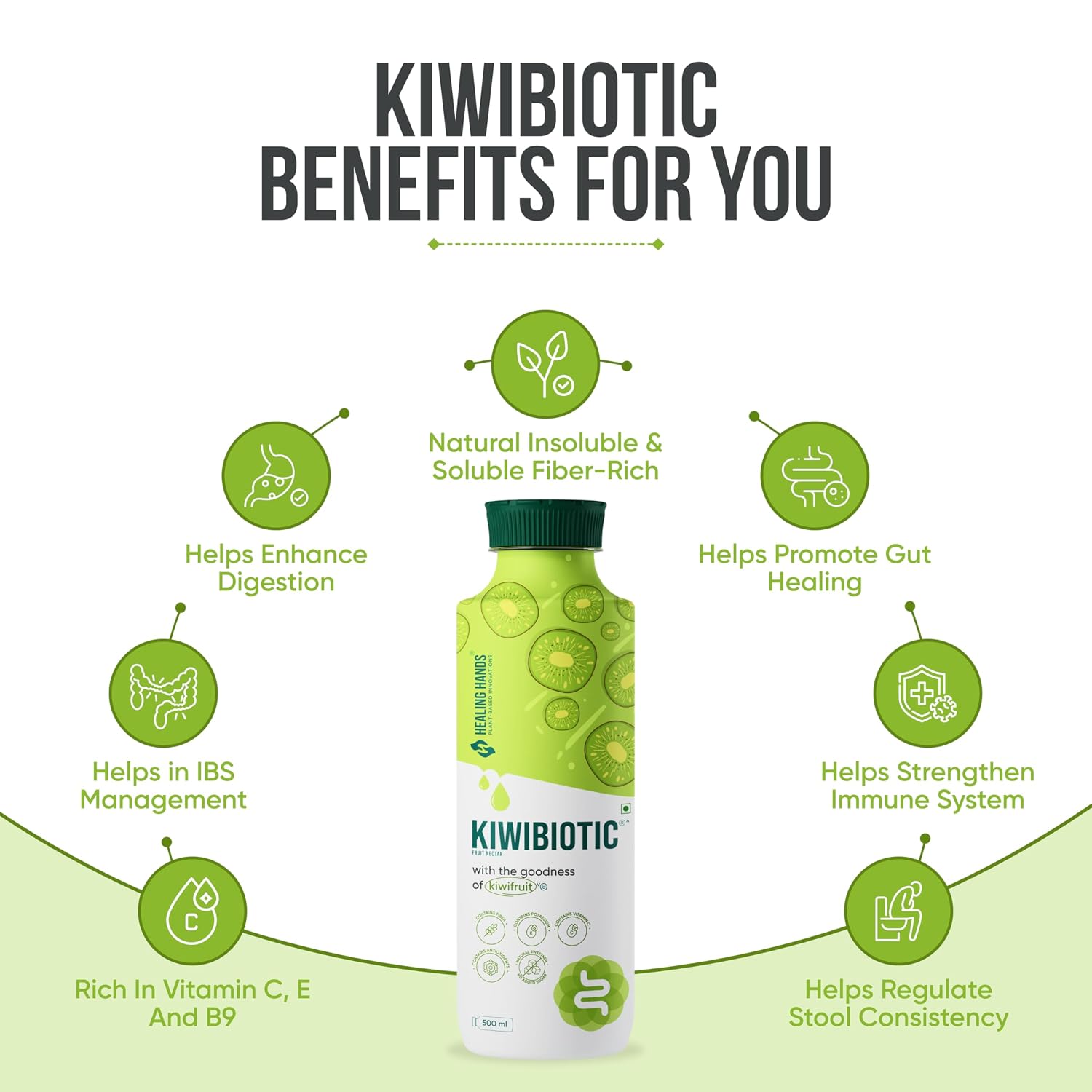 Healing Hands KiwiBiotic Juice strip blister view