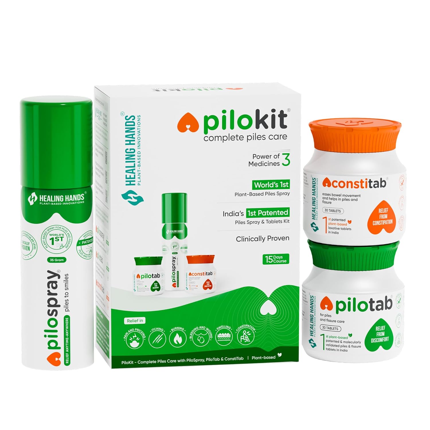 Healing Hands PiloKit pack front view
