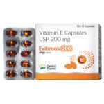 Healing Pharma Evibrook Vitamin E Capsules pack front view