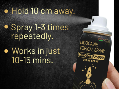 Healing Pharma Hiforce Topical Delay Spray for Men pack side view