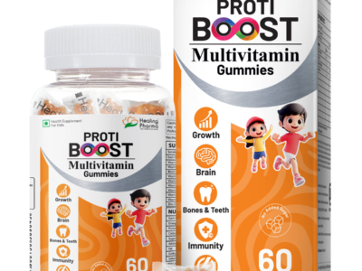 Healing Pharma Proti Boost Multivitamin Gummies for Kids pack front view