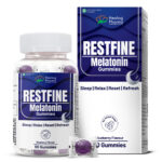 Healing Pharma Restfine Melatonin Gummies pack front view