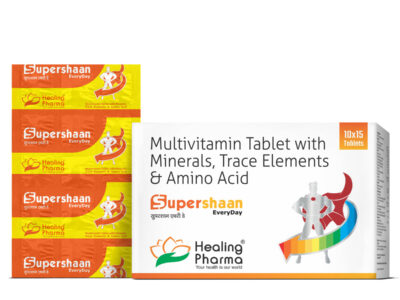 Healing Pharma Supershaan EveryDay Multivitamin Tablets pack front view
