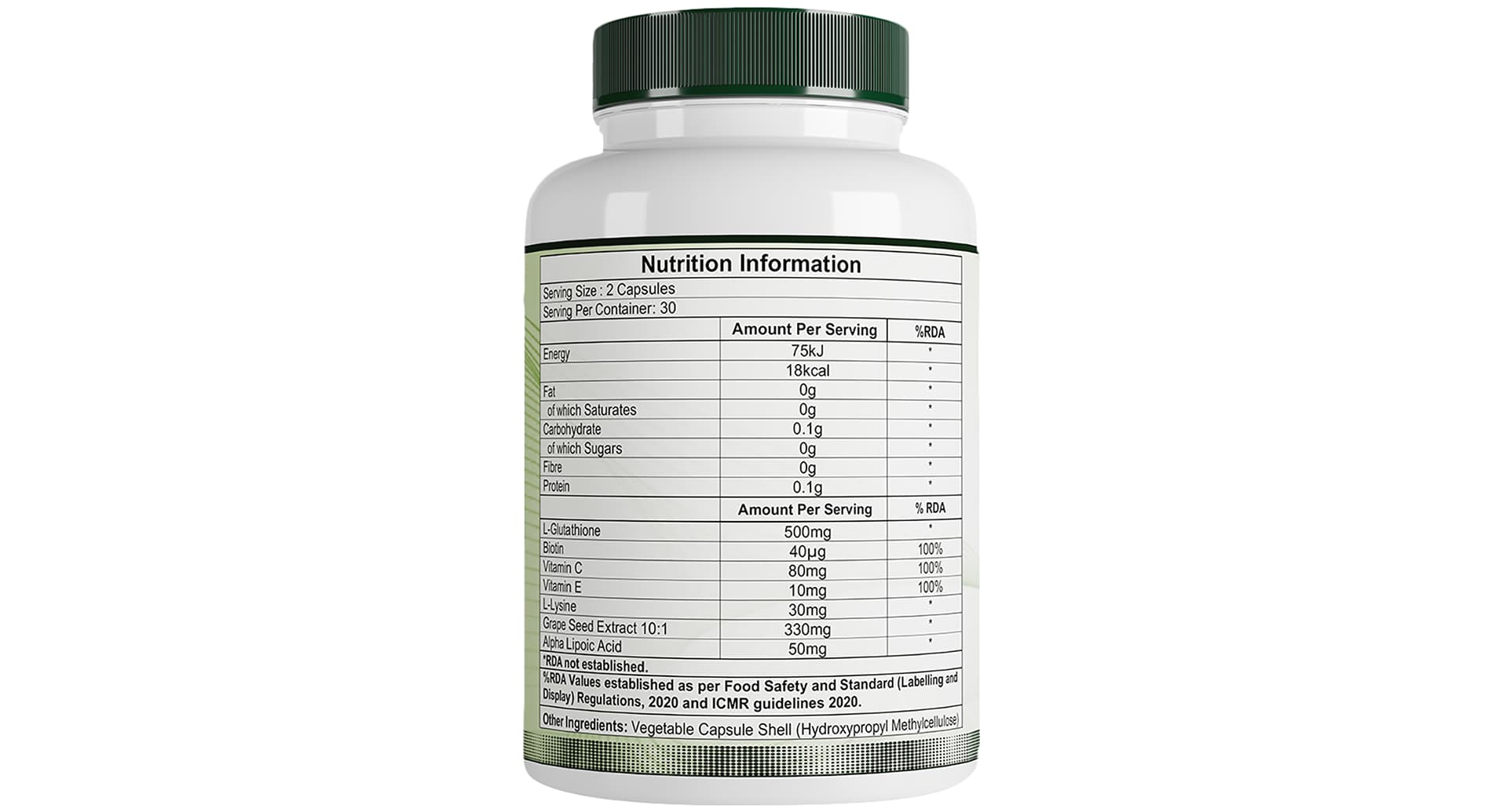 Healthreef Plant Based Skin Brilliance Veggie Capsule