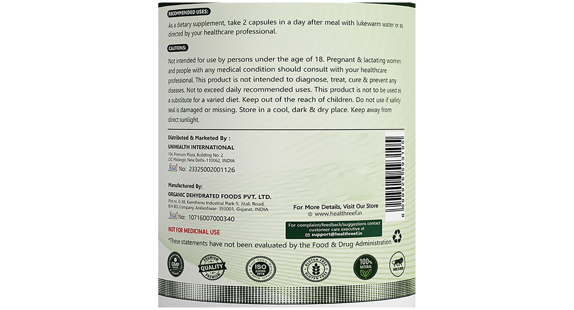 Healthreef Plant Based Skin Brilliance Veggie Capsule