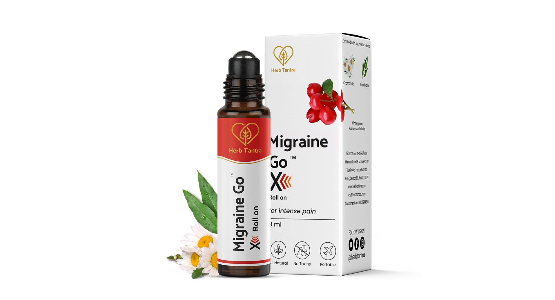 Herb Tantra Migraine Go X Roll On