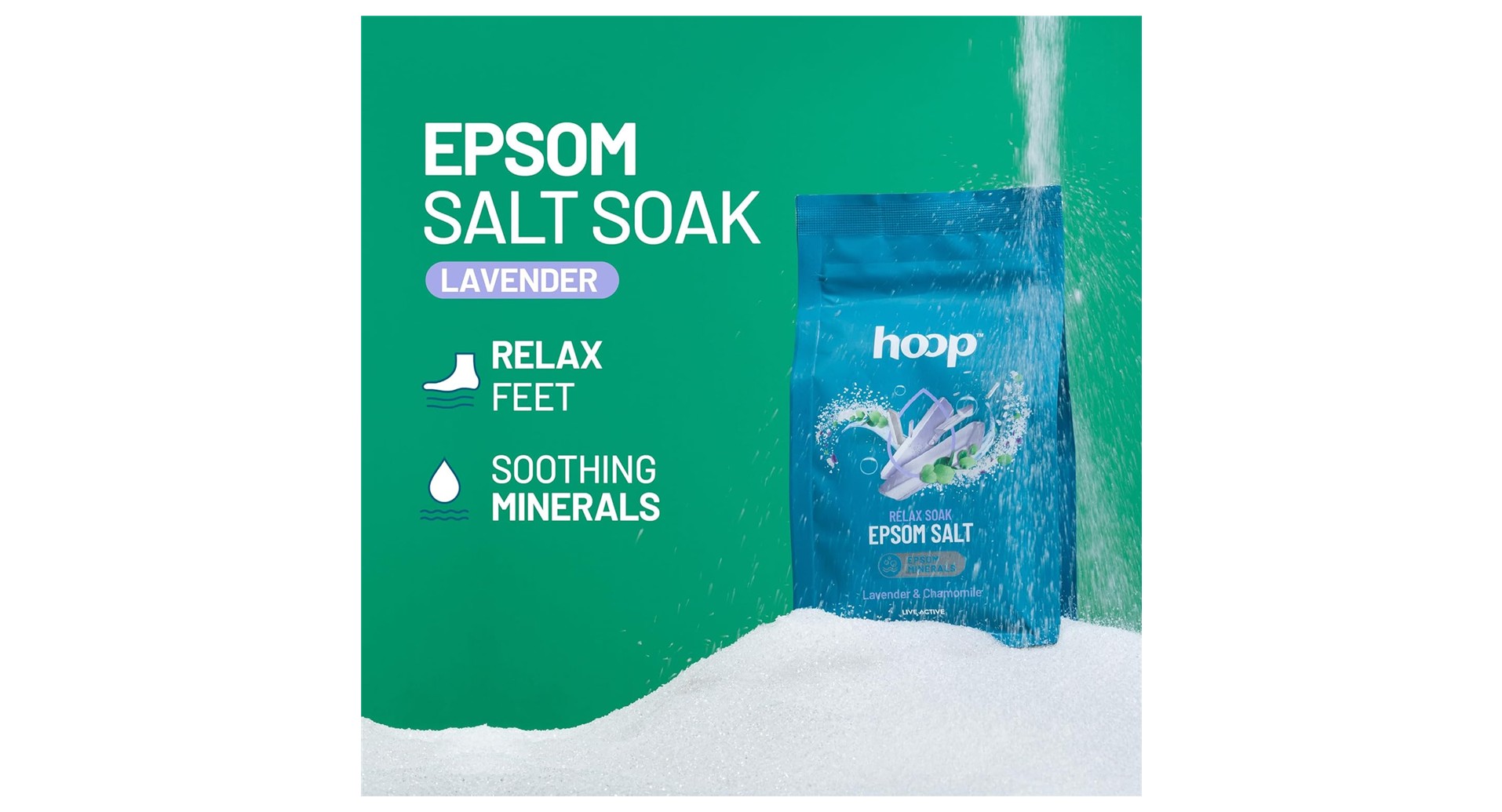 hoop Epsom Salt Lavender and Chamomile