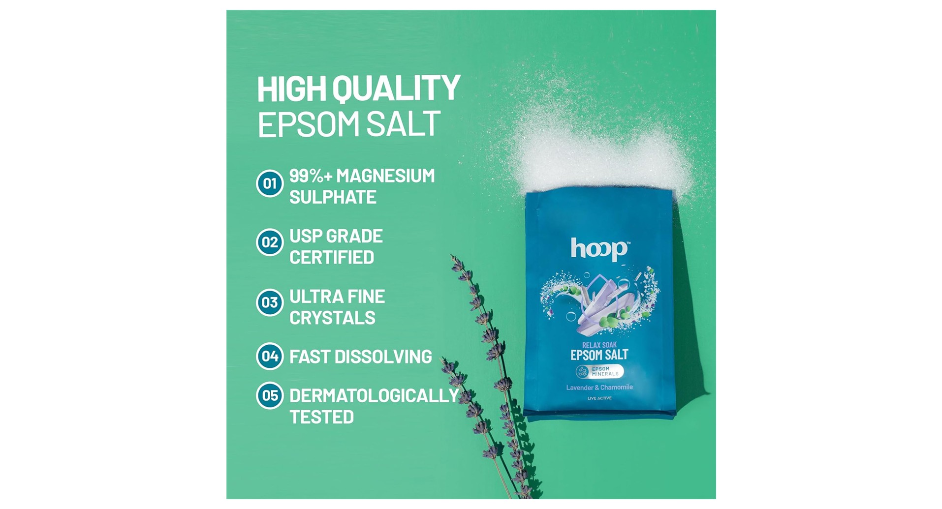 hoop Epsom Salt Lavender and Chamomile