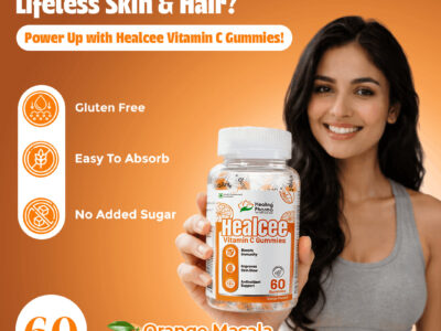 Healing Pharma Healcee Vitamin C and Zinc Gummies pack side view