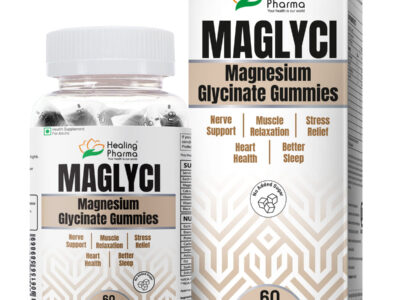Healing Pharma Maglyci Magnesium Glycinate Gummies pack front view