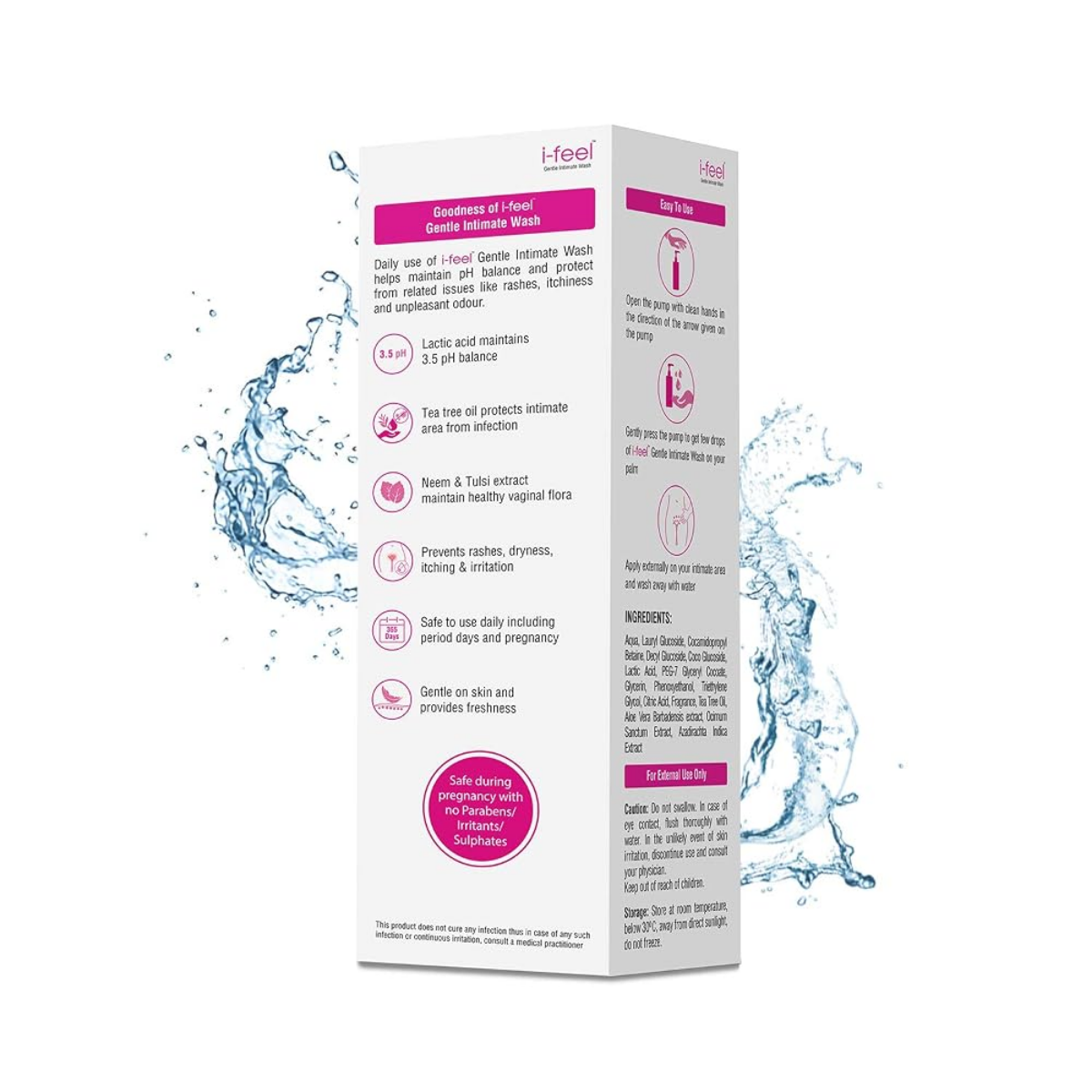 i-feel Gentle Intimate Wash for Women pack side view