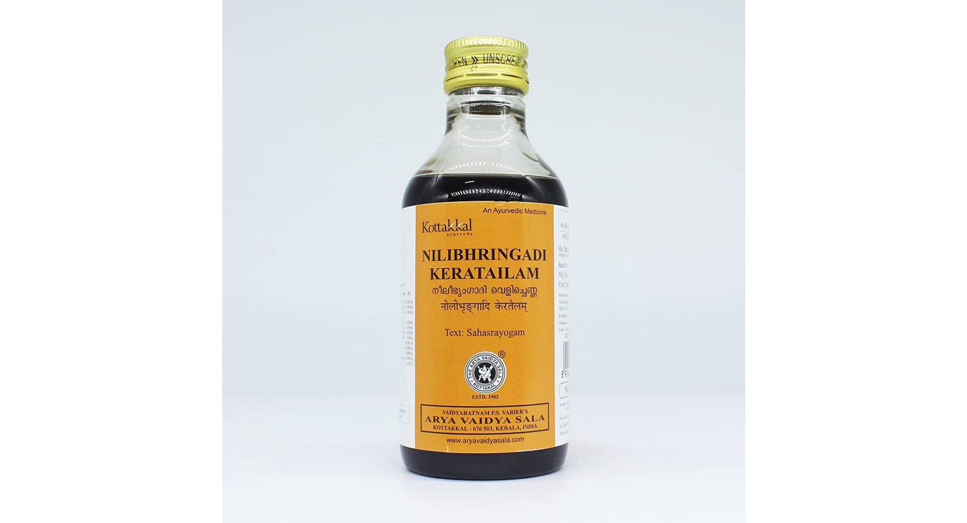 Kottakkal Nilibhringadi Kera Tailam