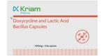 Kriam Pharma Doxycycline 100mg and Lactic Acid Bacillus Capsule