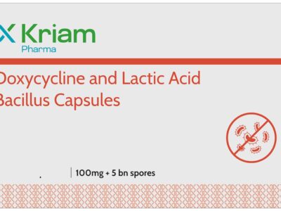 Kriam Pharma Doxycycline 100mg and Lactic Acid Bacillus Capsule