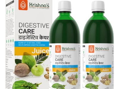 Krishna's Digestive Care Juice pack side view
